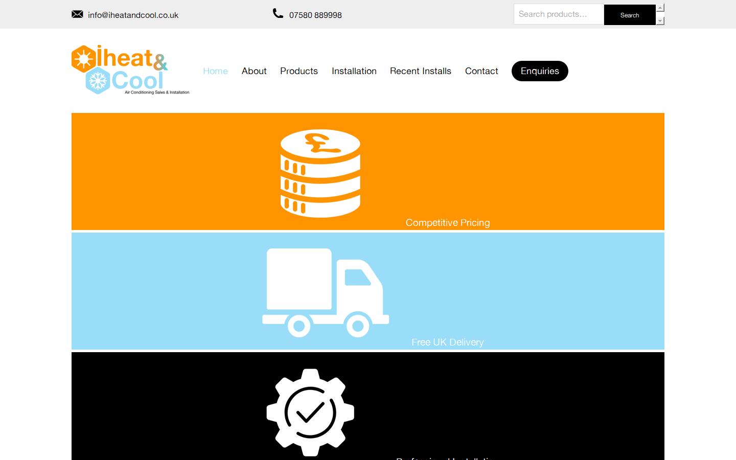 iheat and cool Website