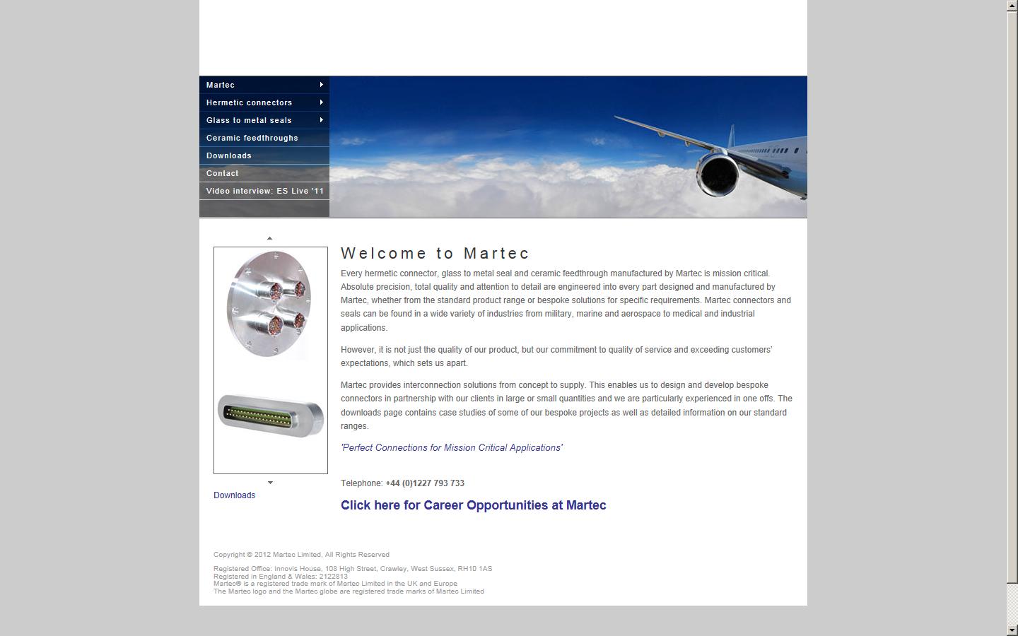 Martec Ltd Website