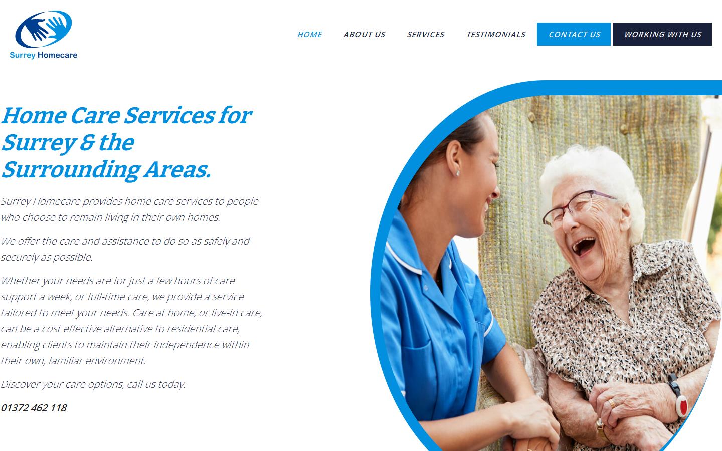 Surrey Homecare Ltd Website