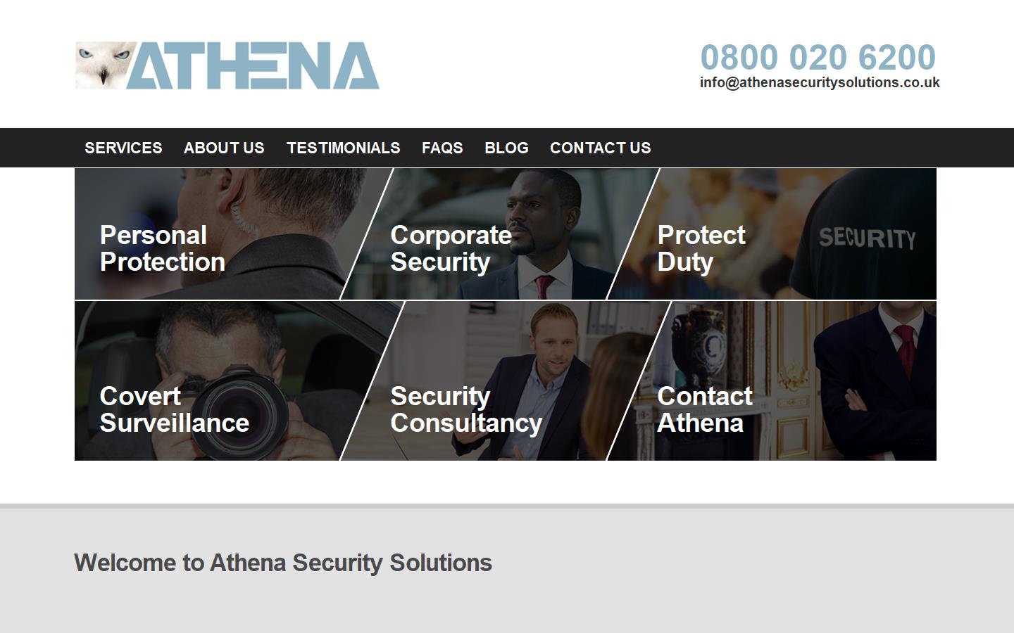 Athena Security Solutions Limited Website