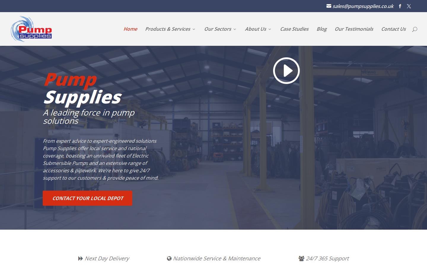 Pump Supplies Ltd Website