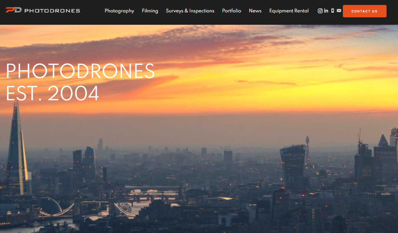 Photodrones Limited Website