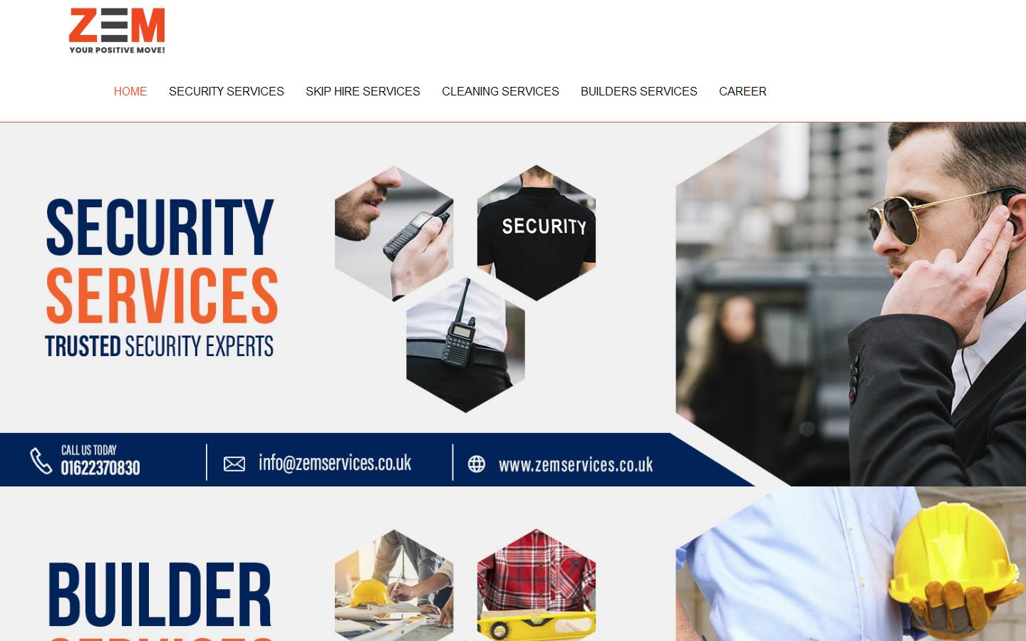 ZEM Security Services Website
