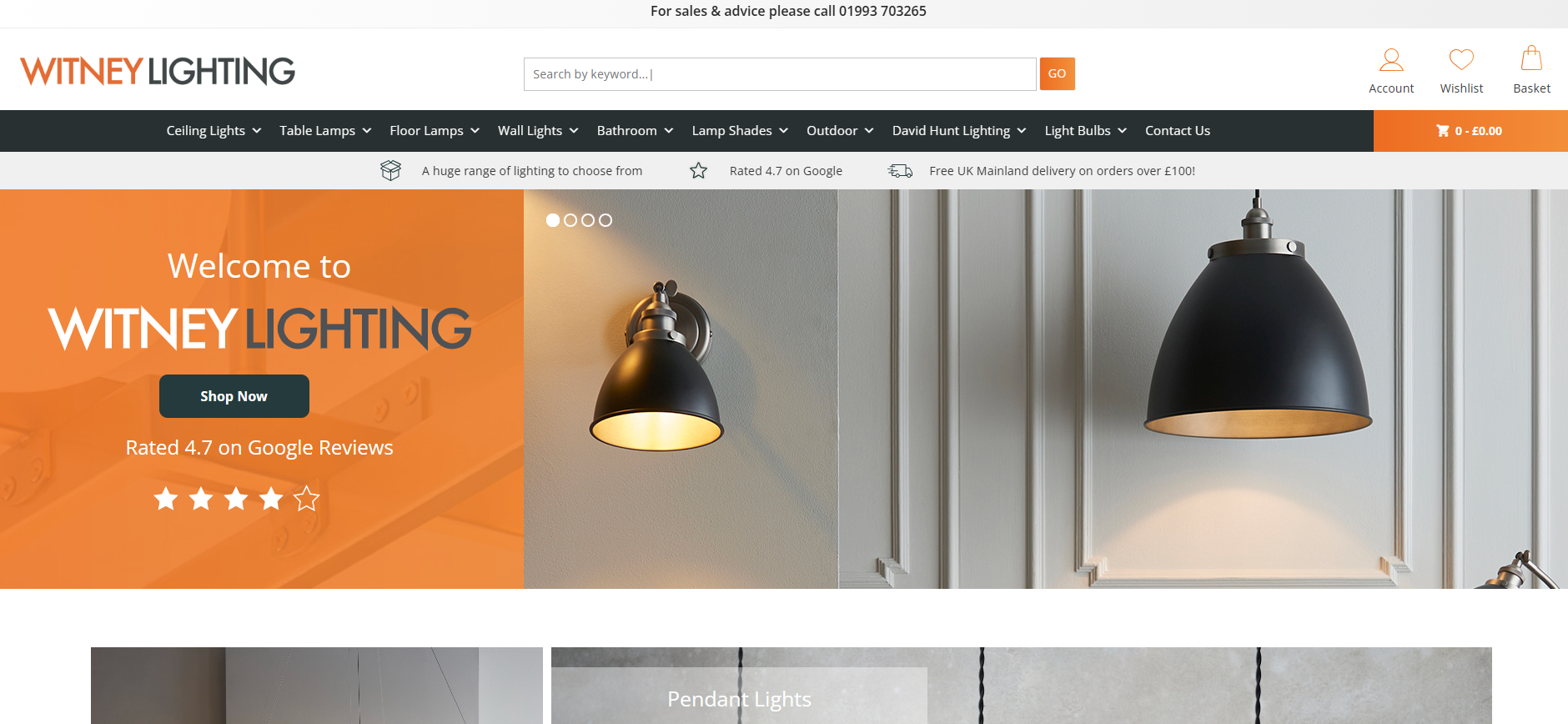 Witney Lighting Website