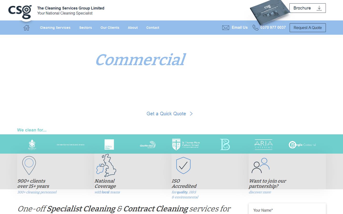 The Cleaning Services Group Limited Website