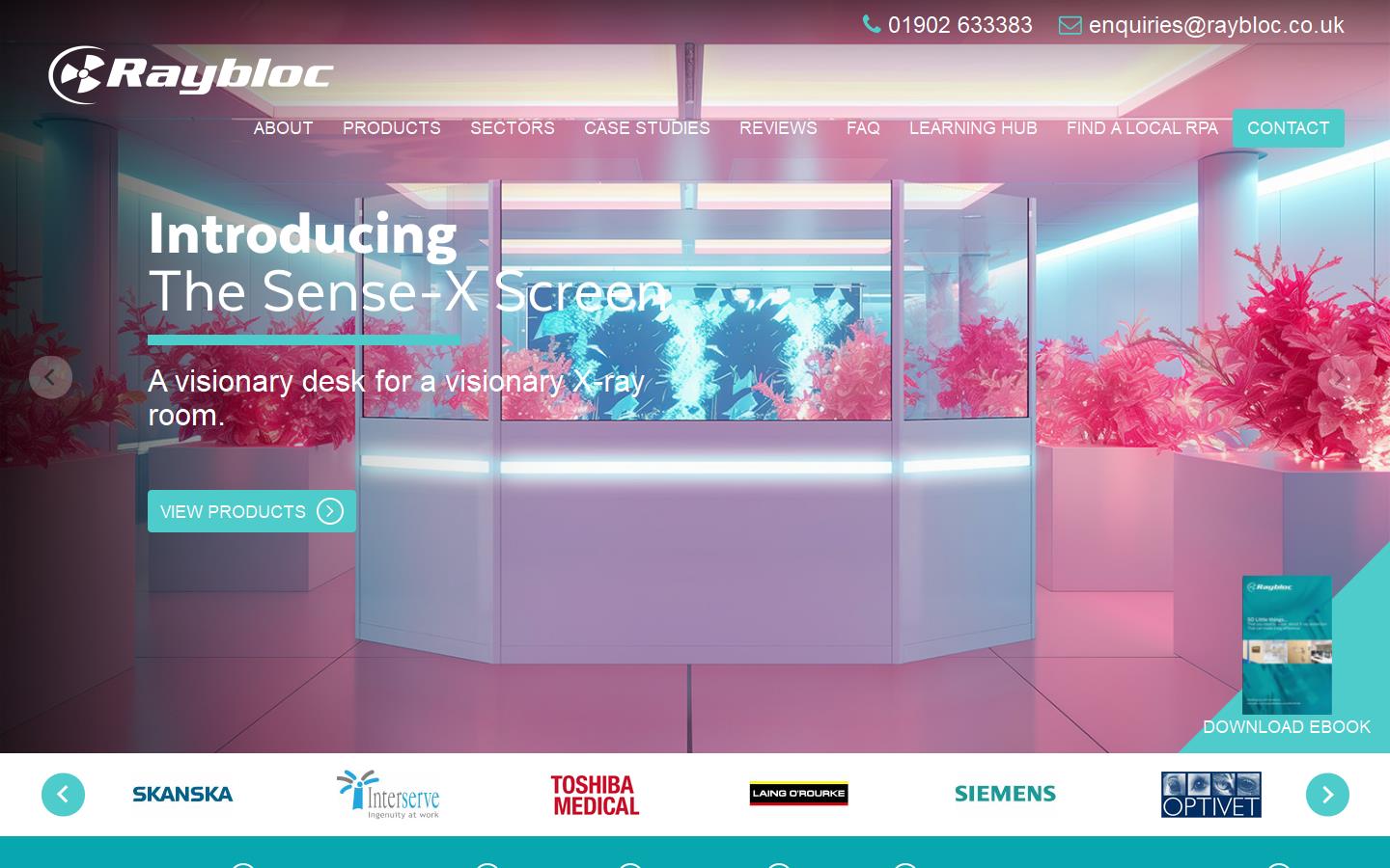 Raybloc (X-ray Protection) Ltd Website