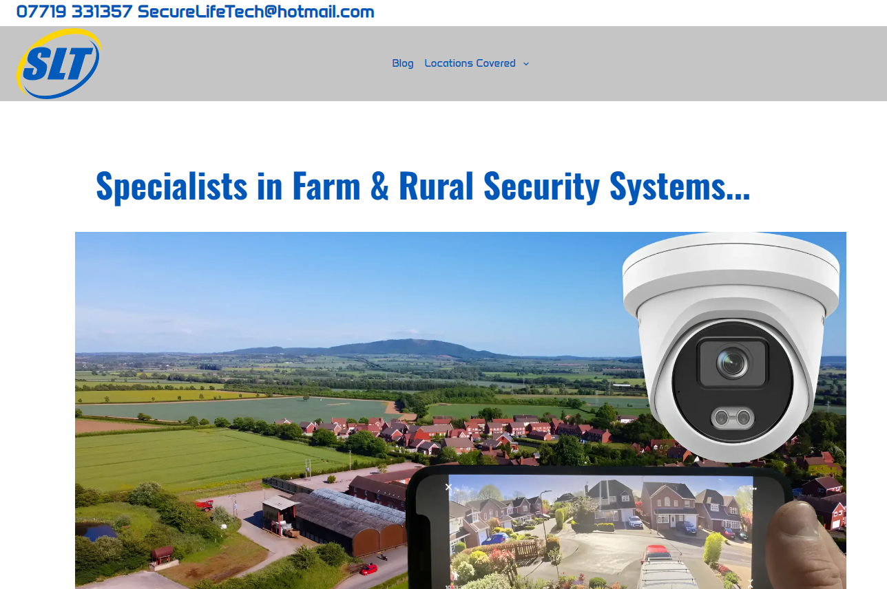SLT Security Systems Website