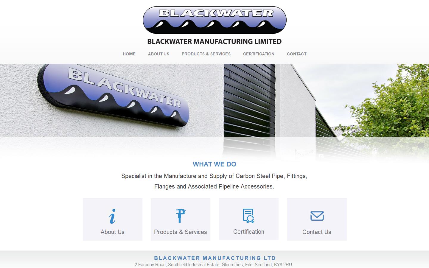 Blackwater Manufacturing-Ltd Website