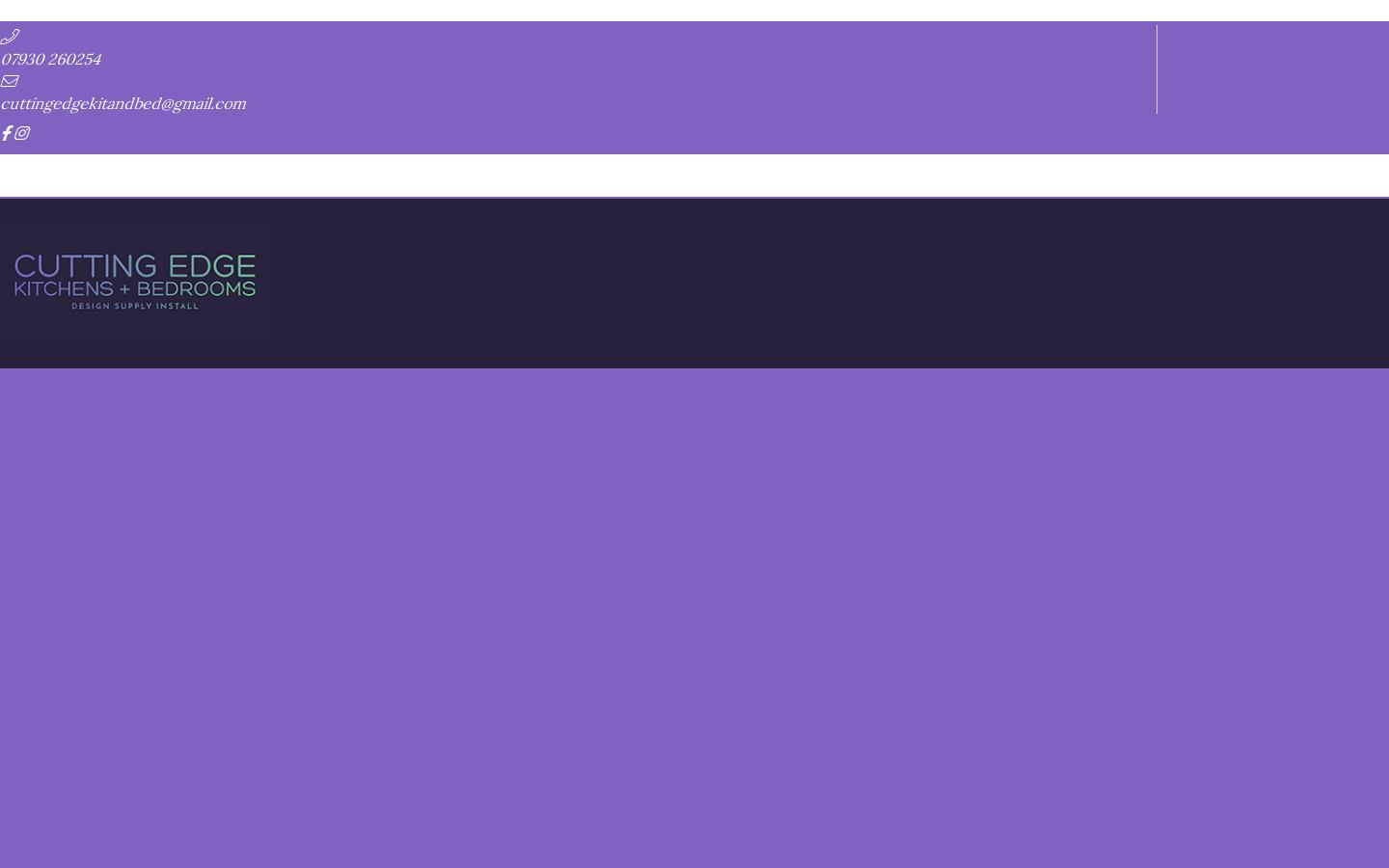 Cutting Edge Kitchens and Bedrooms Website