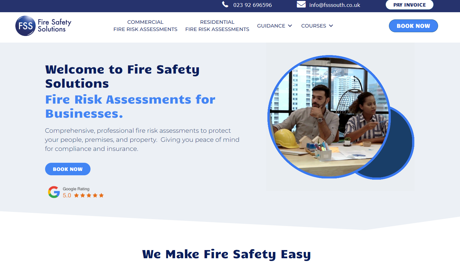 Fire Safety Solutions  Website