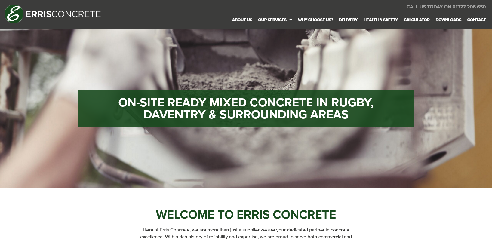 Erris Concrete Website