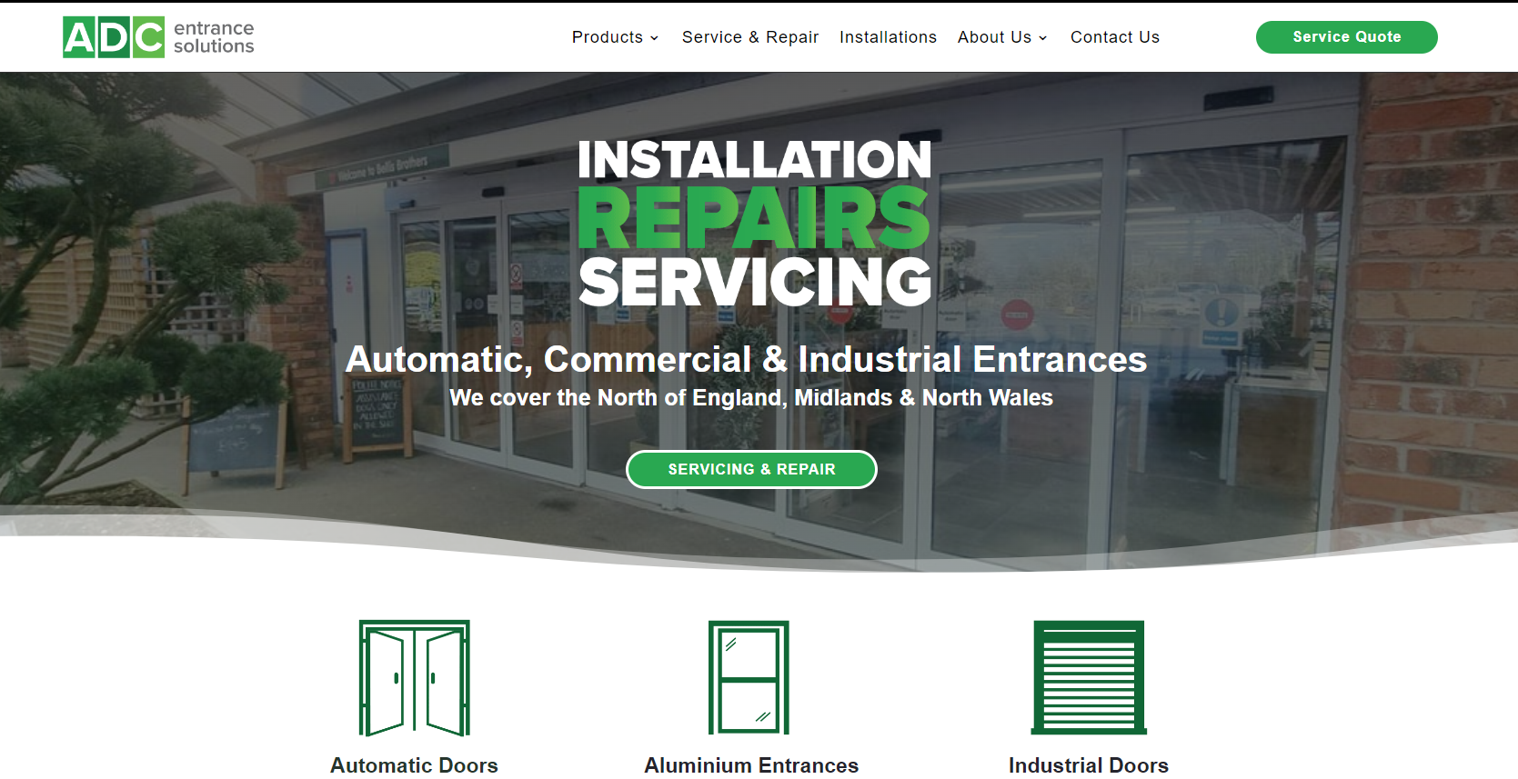 ADC Entrance Solutions Website
