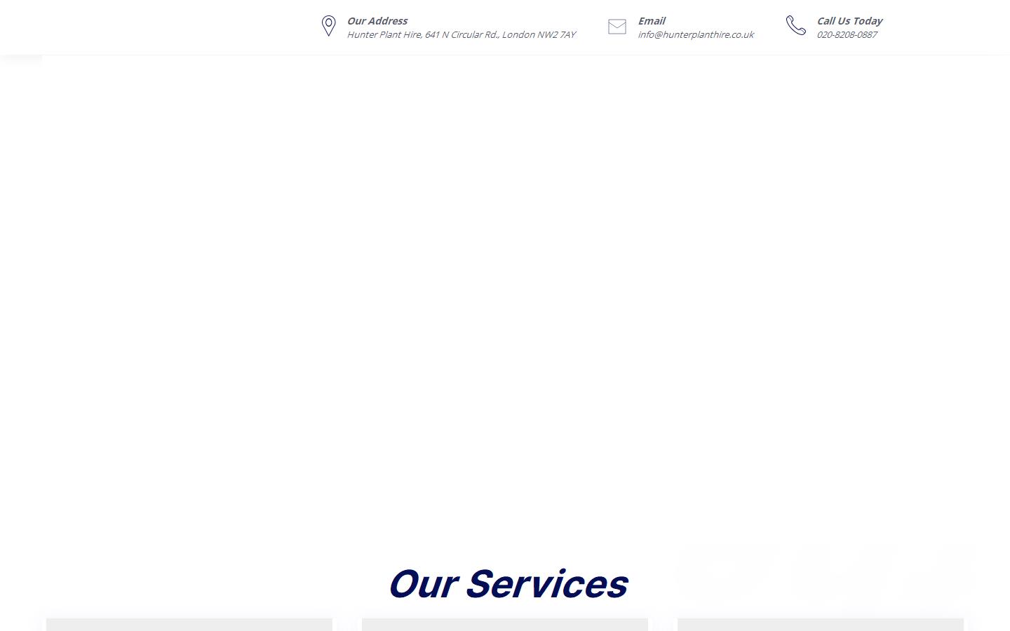 Hunter Plant Hire Website