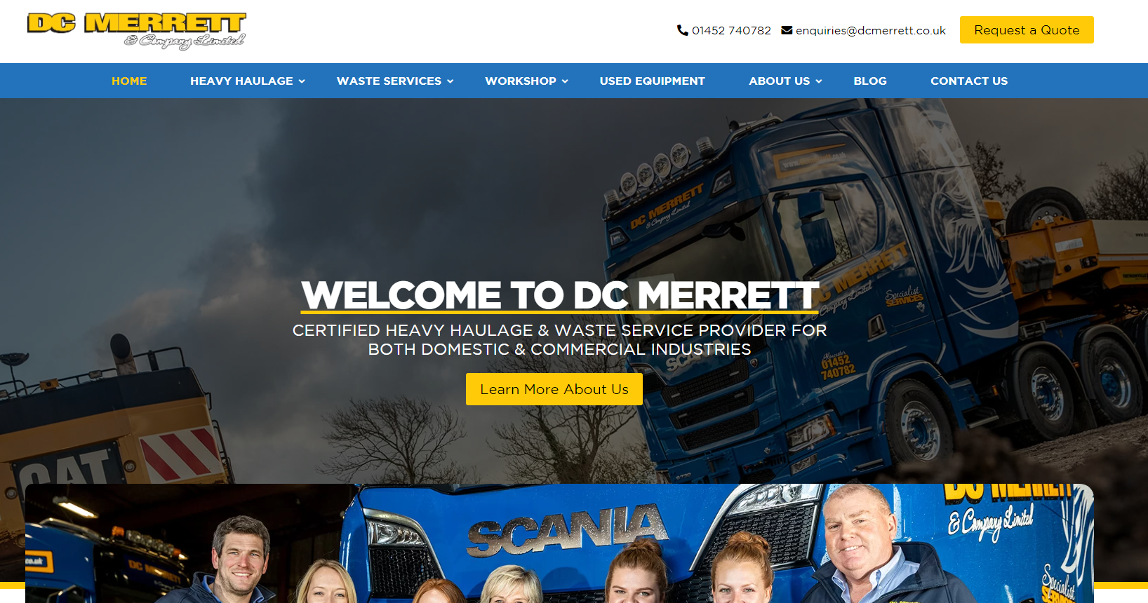 DC Merrett Ltd Website