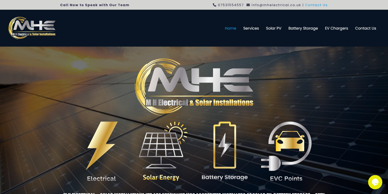 MH Electrical & Solar Installations Ltd Website