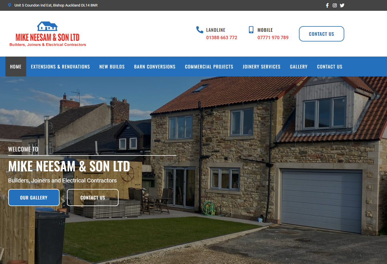 Mike Neesam & Son Ltd Website