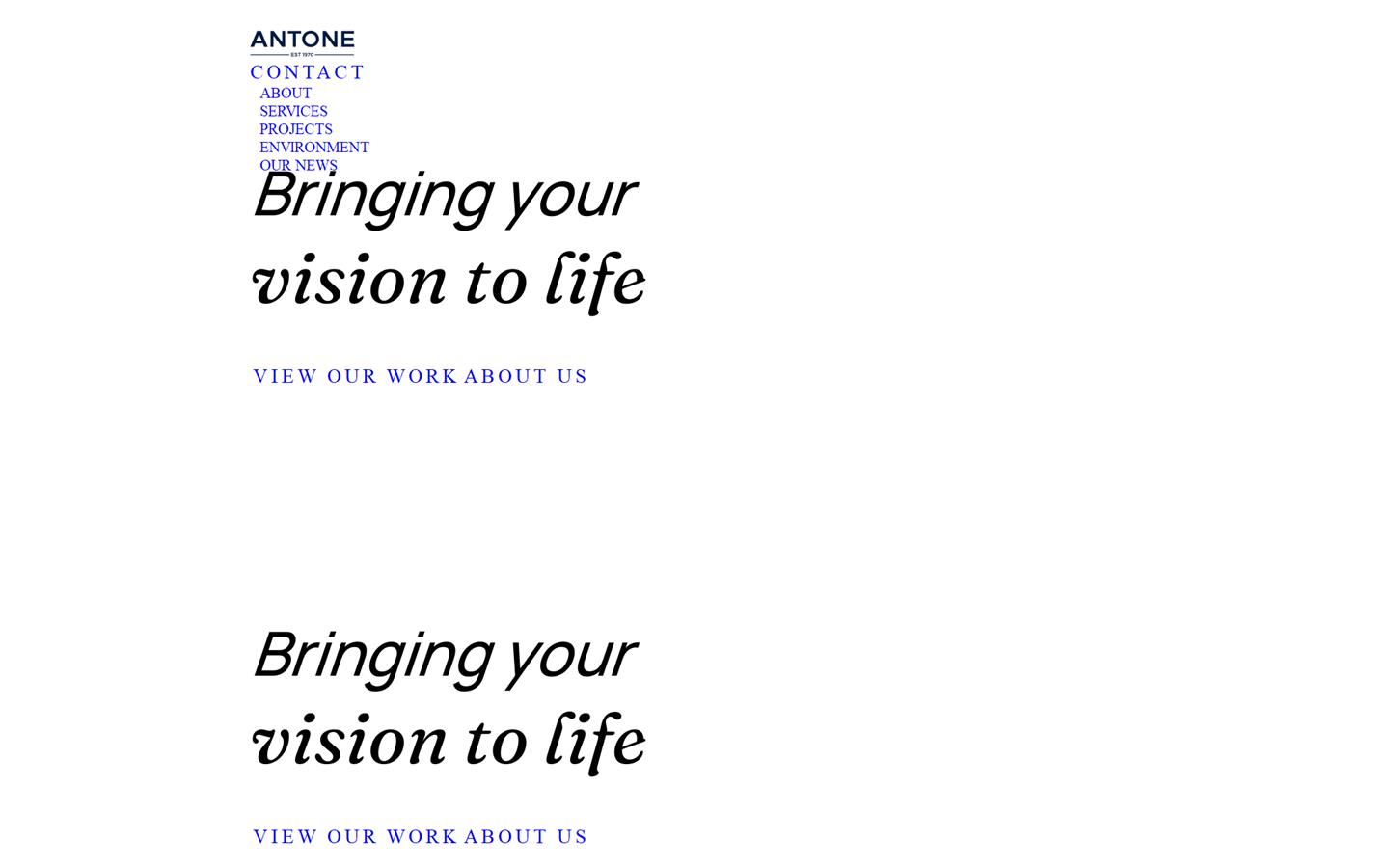 Antone Displays Website