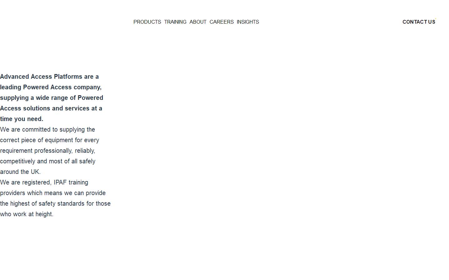 Advanced Access Platforms Website