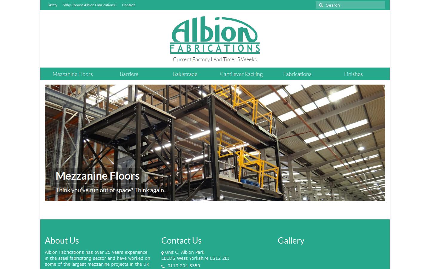 Albion Fabrications Website