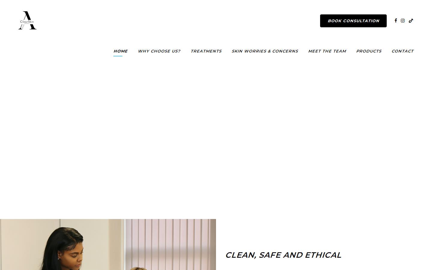 ClearSkin Aesthetics Website
