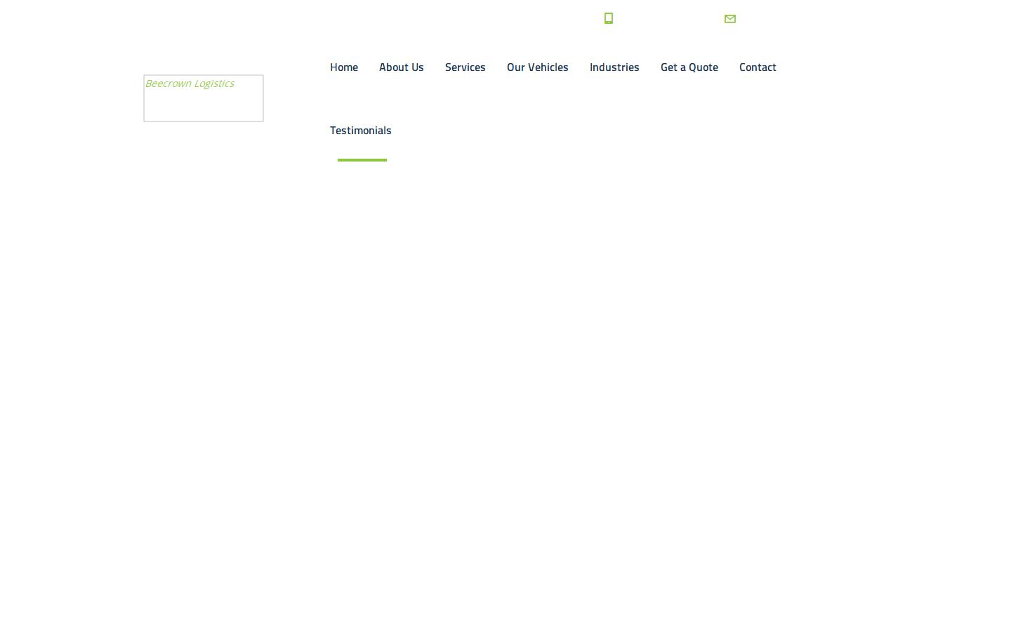 Beecrown Logistics Ltd Website
