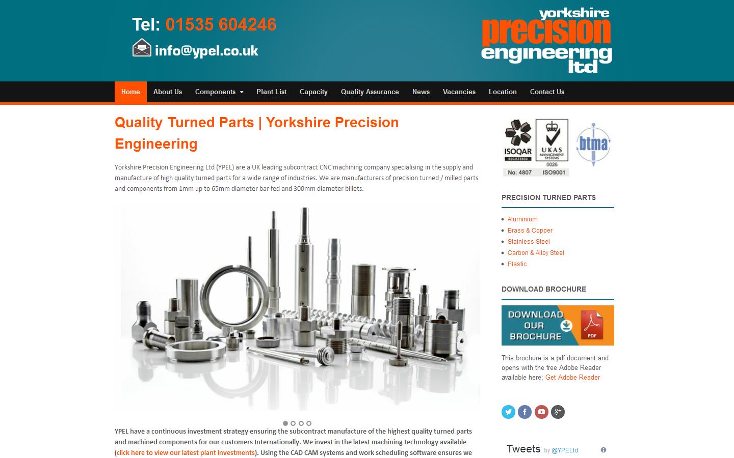 Yorkshire Precision Engineering Ltd Website