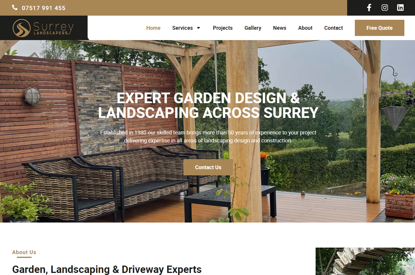 Surrey Landscapers Ltd Website