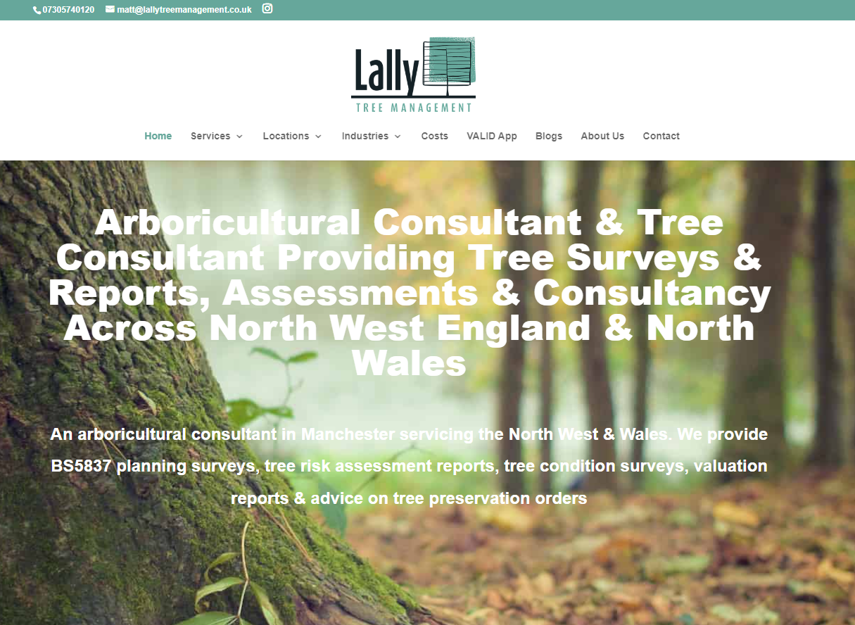 Lally Tree Management Website