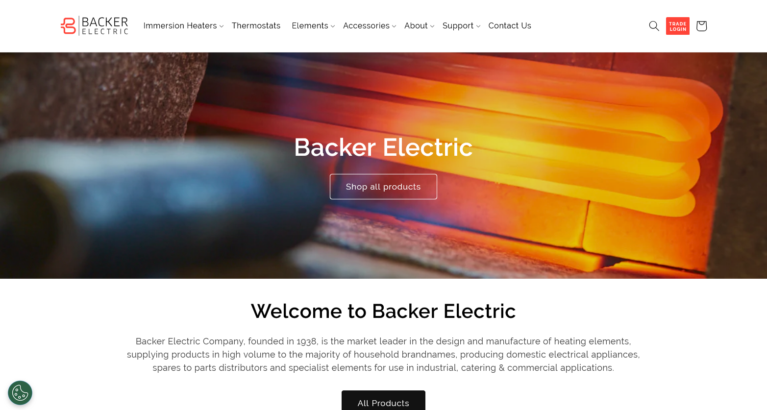 Backer Electric Website
