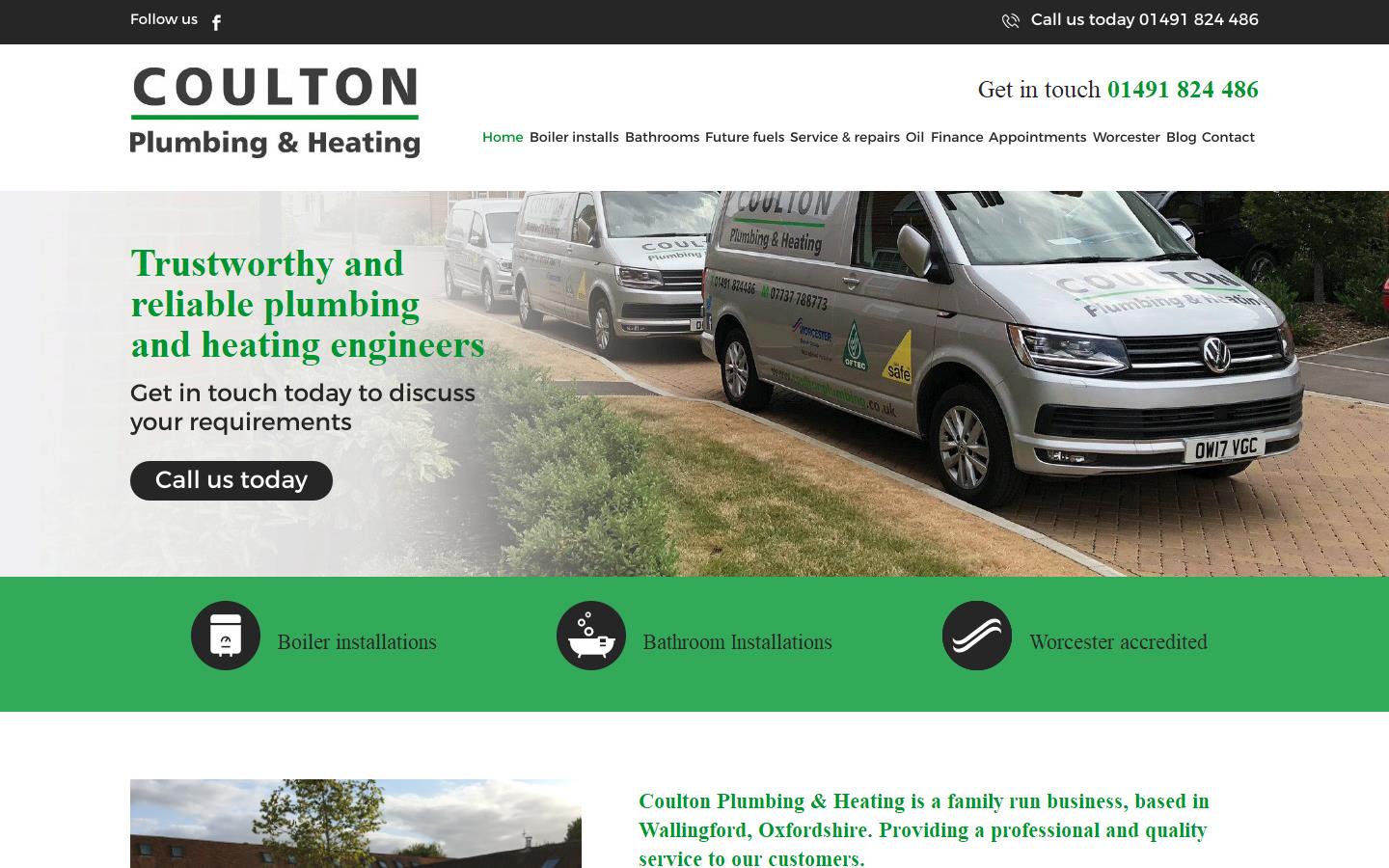 Coulton Plumbing & Heating Website