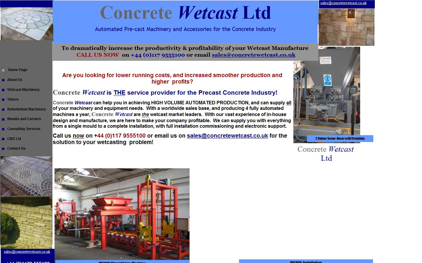 Concrete Wetcast Website