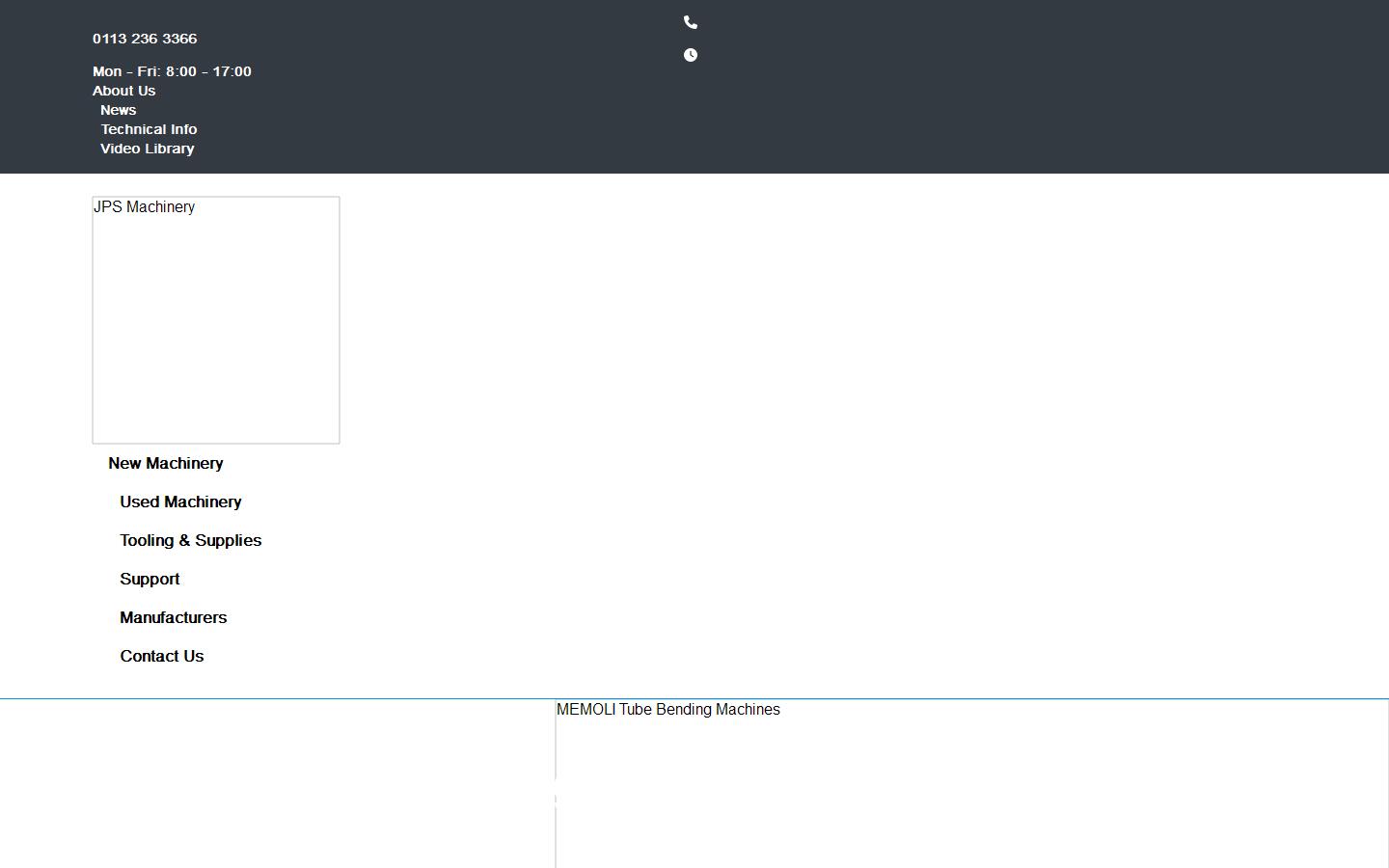 Jps Machinery Website