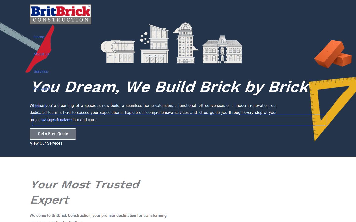 BritBrick Construction Website