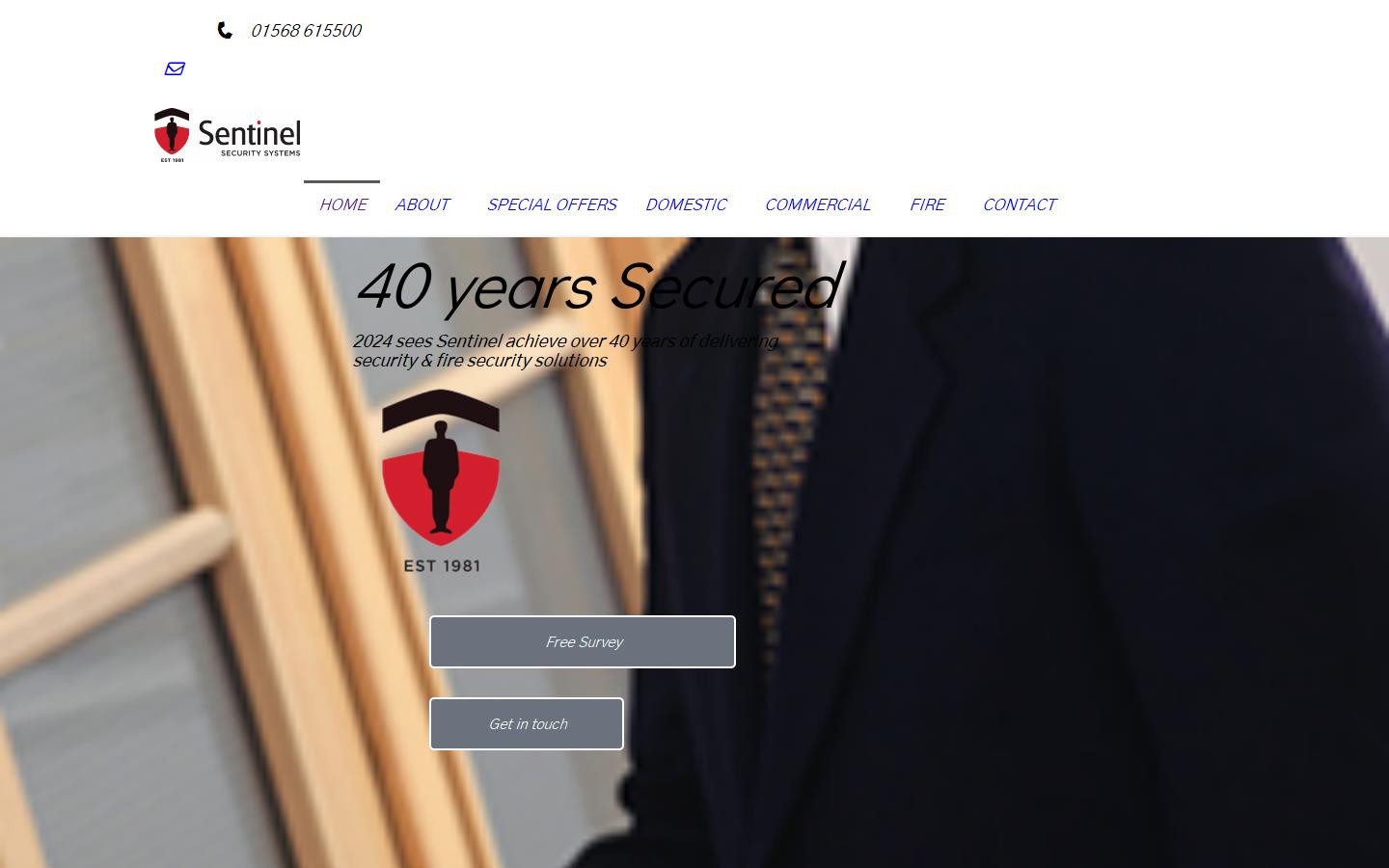 Sentinel Security Systems Website