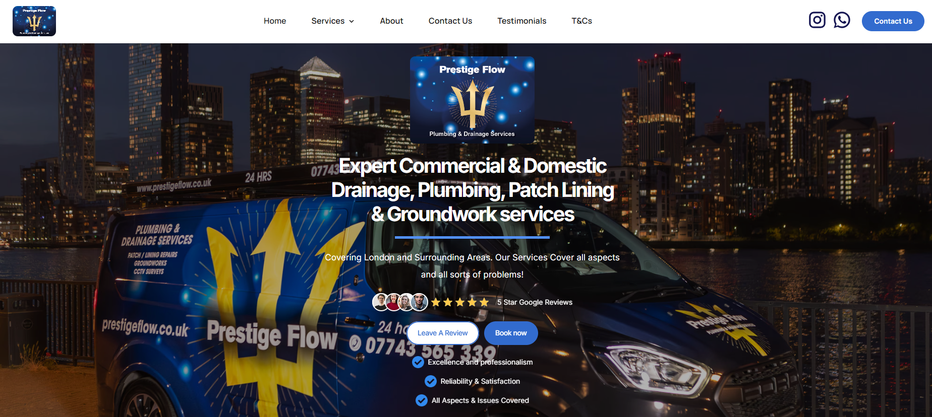 Prestige Flow LTD Website