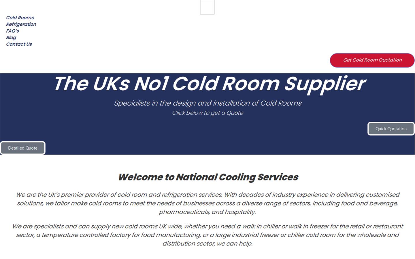 National Cooling Services Website
