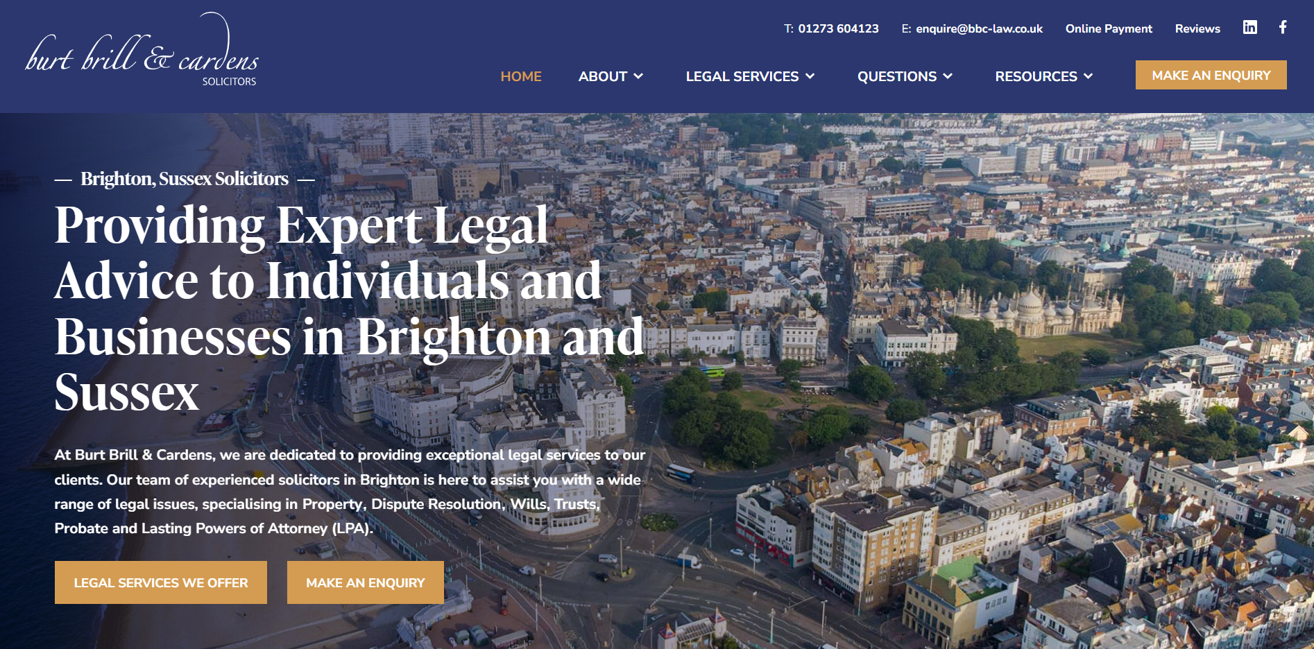 Burt Brill & Cardens Website