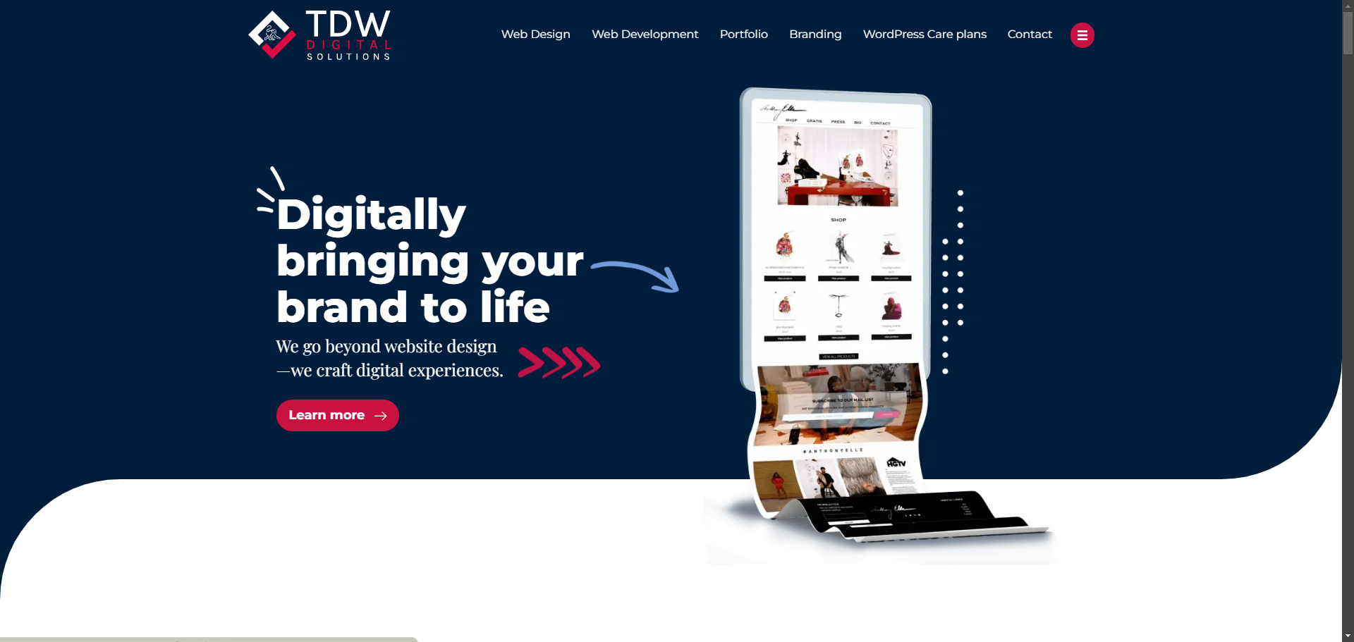 TDW Digital Solutions Website