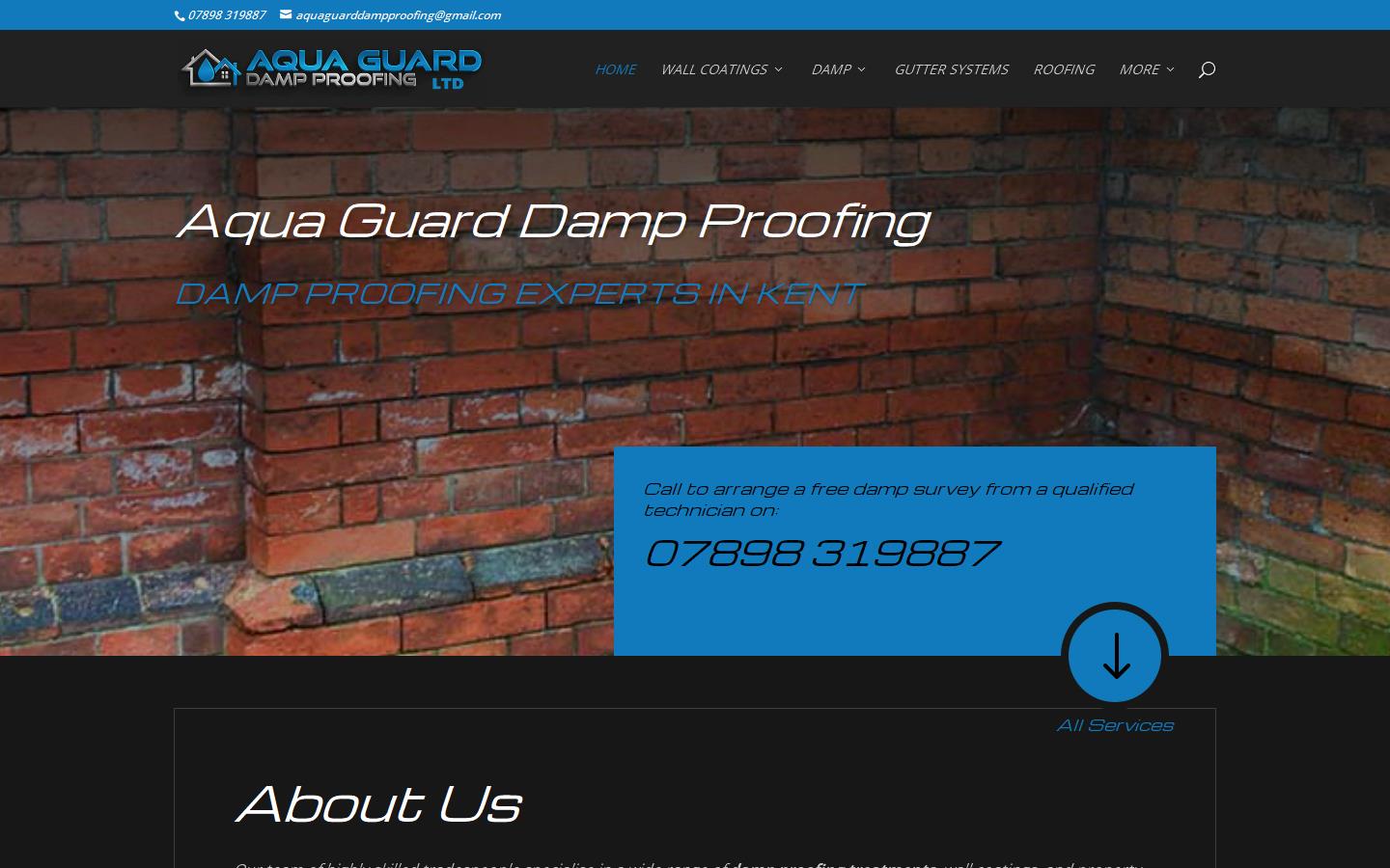 Aqua Guard Damp Proofing  Website