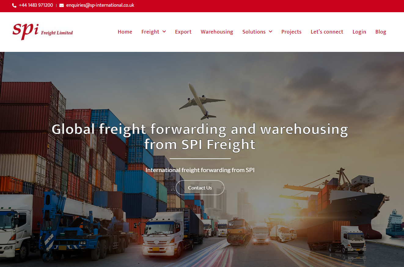 S P I Freight Ltd Website