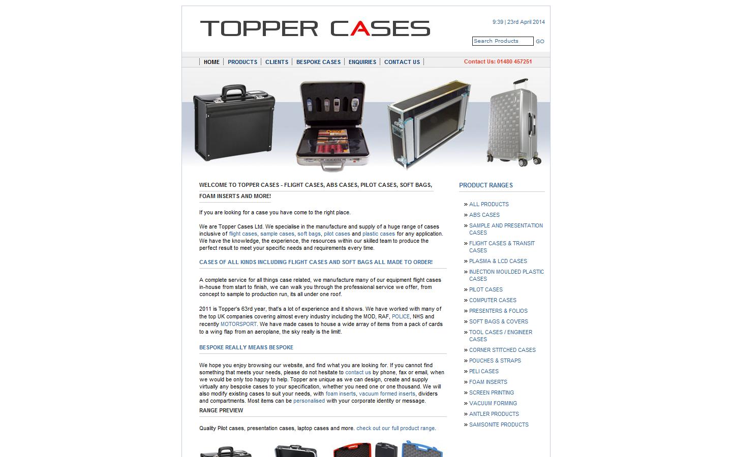 Topper Cases Ltd Website
