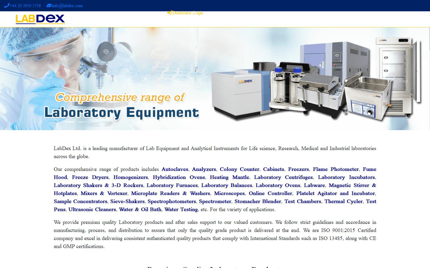 Labdex Ltd Website