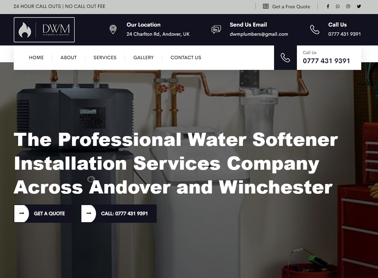 DWM Plumbing and Heating Website