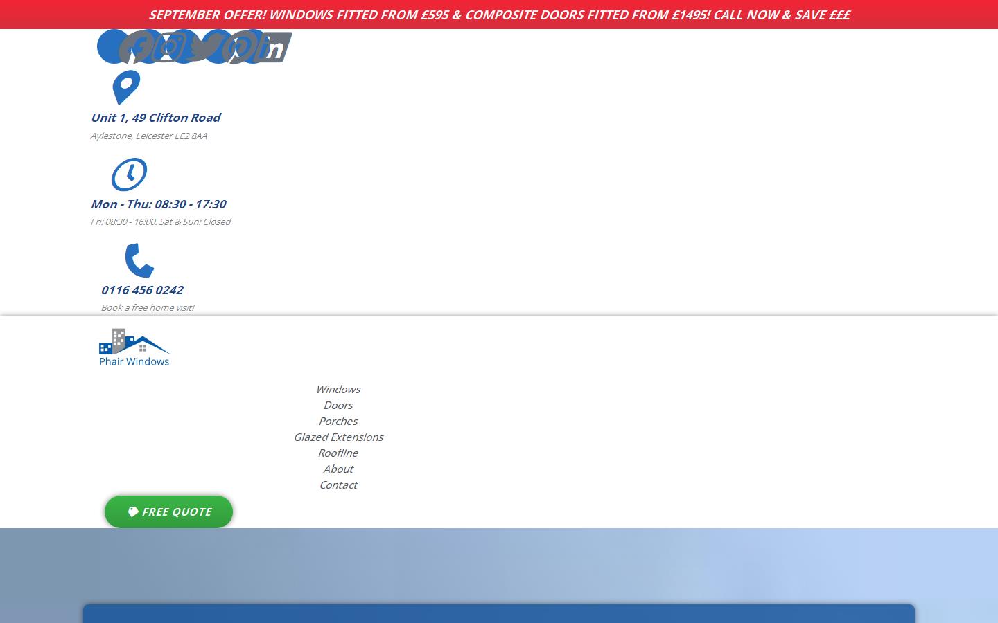 Phair Windows Website