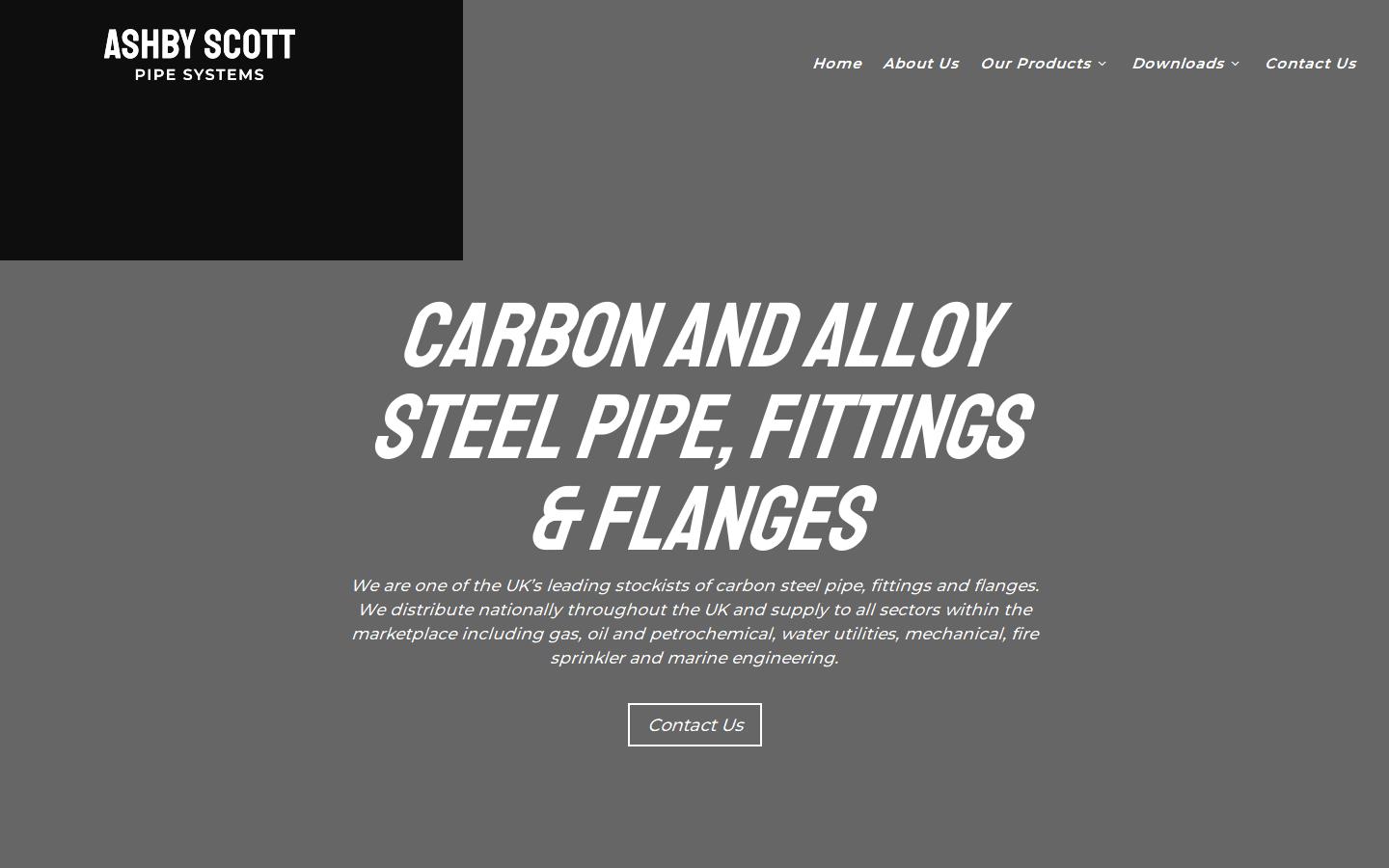 Ashby Scott Pipe Systems Website
