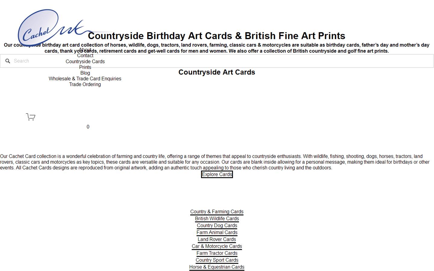 Cachet UK Ltd Website