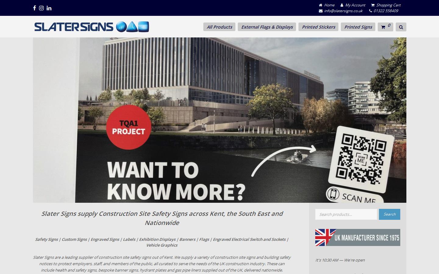 Slater Signs Ltd Website