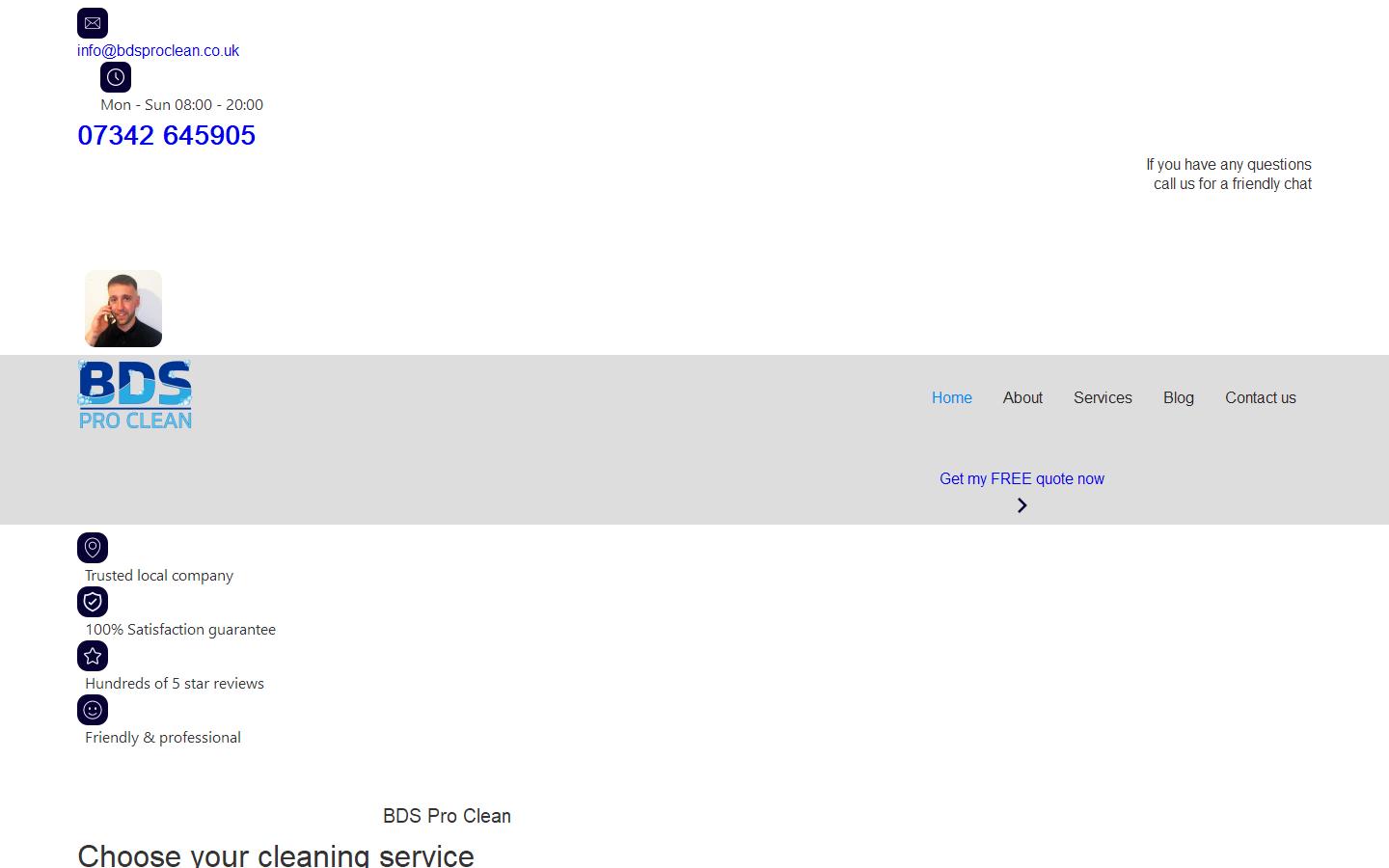 BDS Pro Clean Website