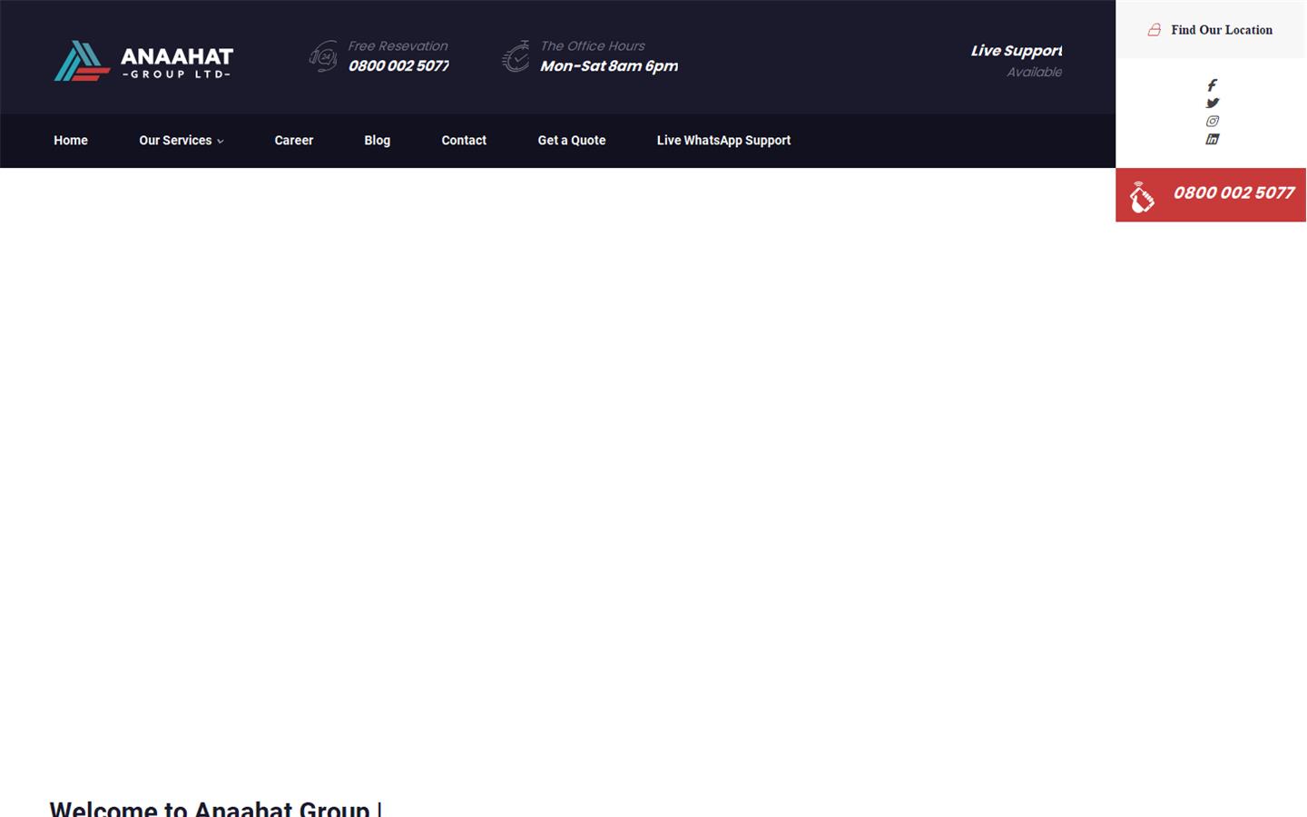 Anaahat Group Ltd Uk Website