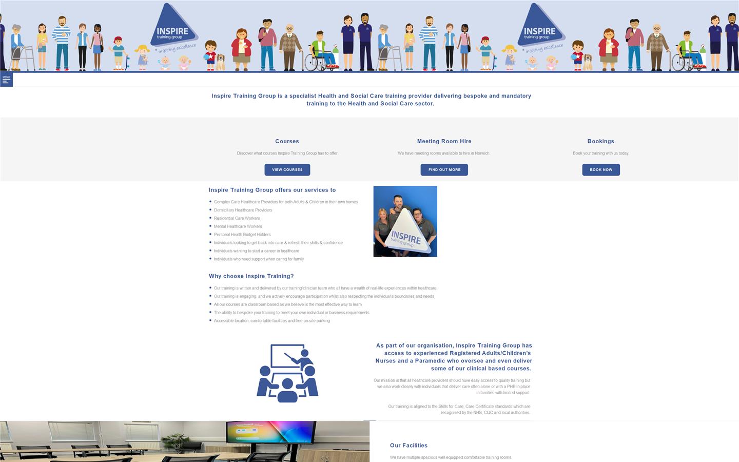 Inspire Training Group Website